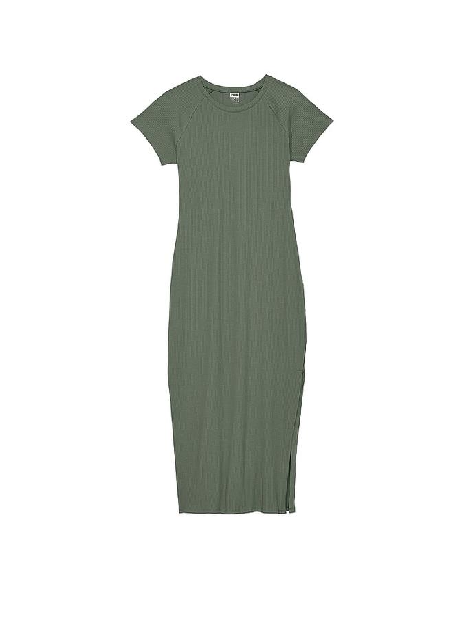Contour Ribbed Midi Dress image number 2