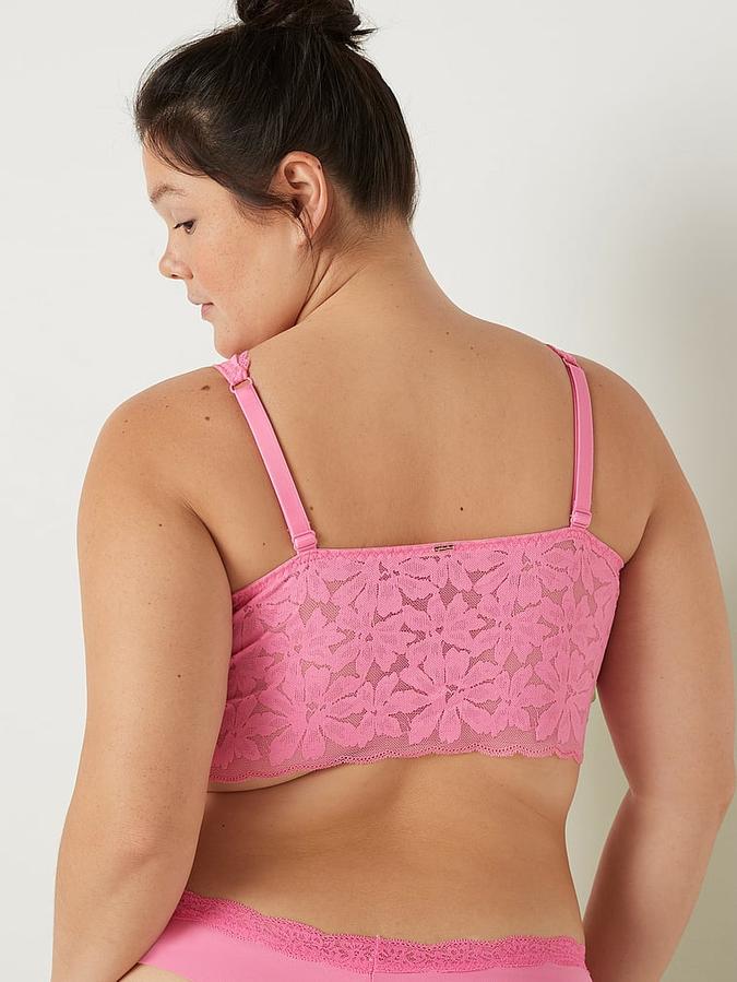 Lace Lightly Lined Plunge Bralette image number 1
