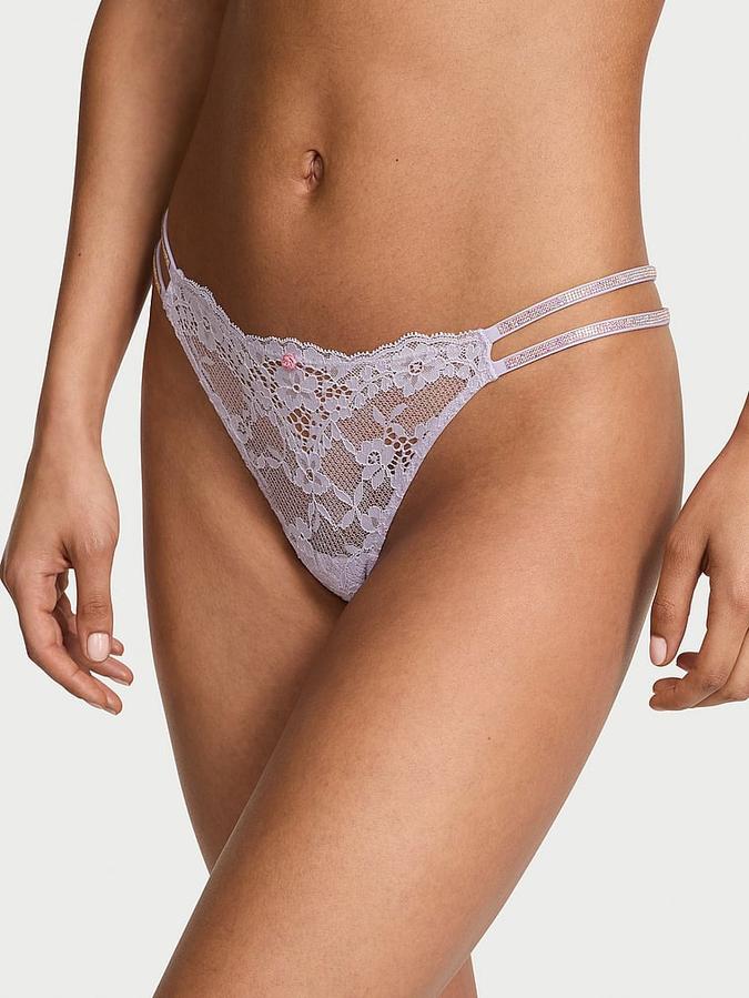 Twinkle Strap Lace Brazilian Panty image number 0