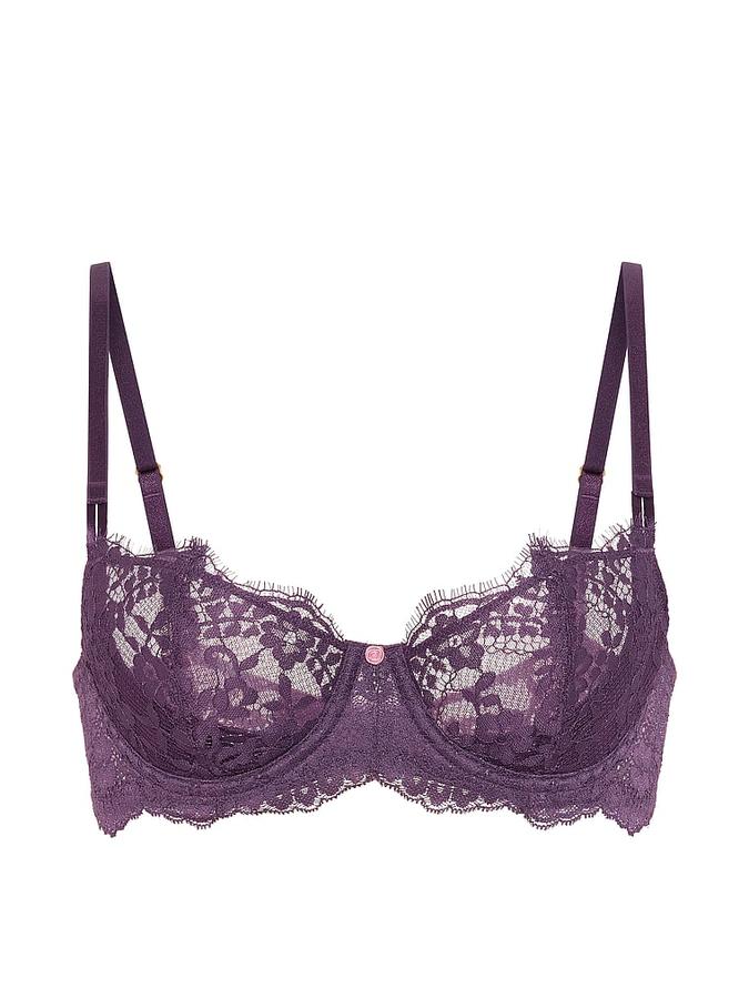 Wicked Unlined Lace Balconette Bra image number 2