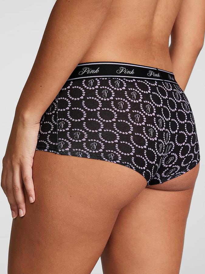 Logo Cotton Boyshort Panty image number 1