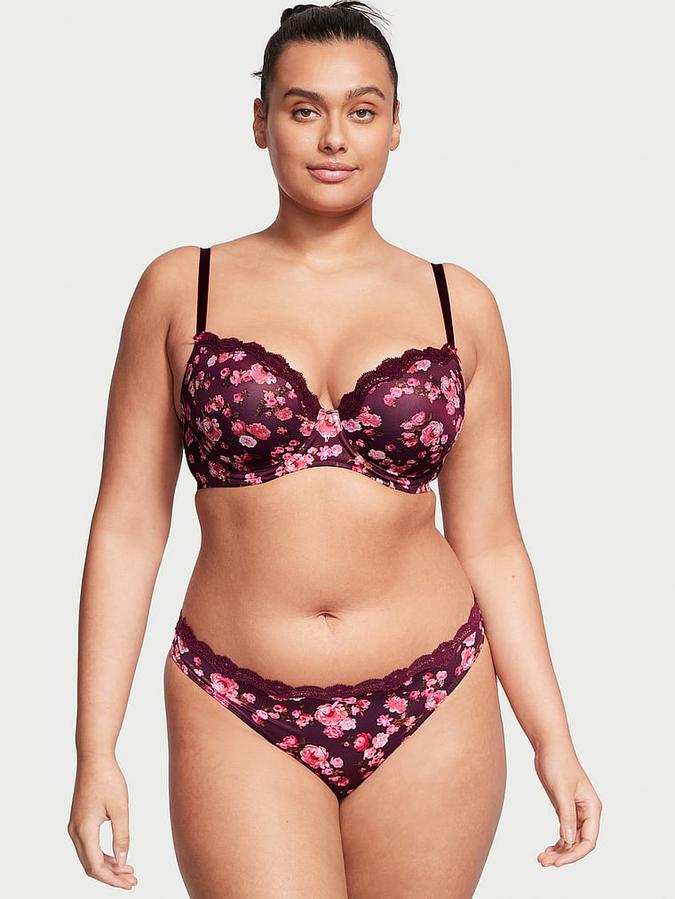 Lace Trim Thong Panty image number 3