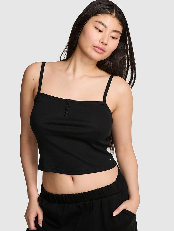 Cotton Henley Cami image number 0