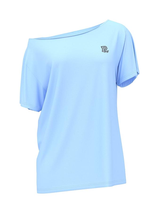 Campus Cotton&trade; Off-The-Shoulder Tee