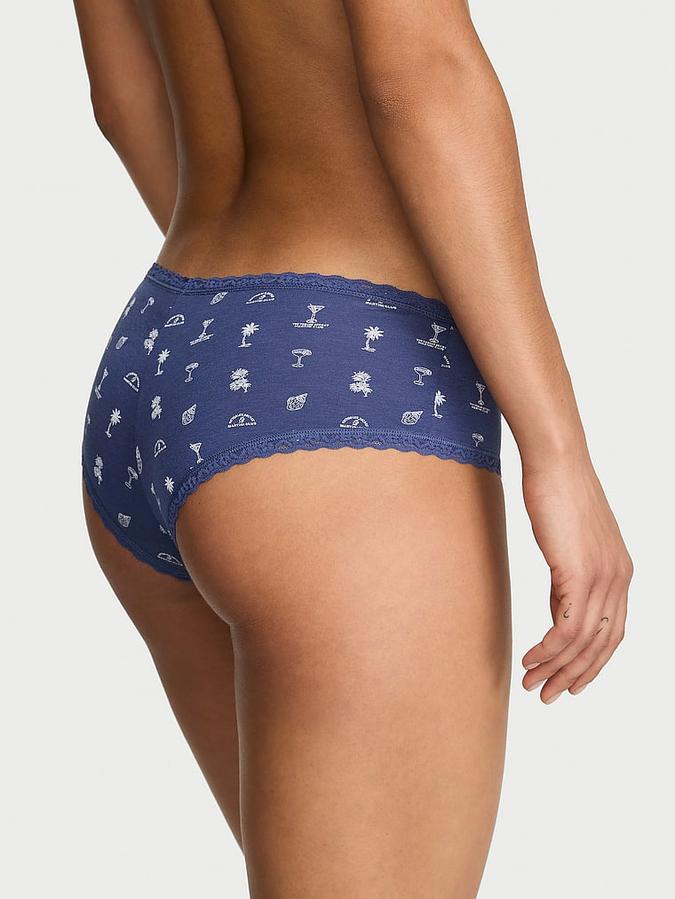 Cotton Lace-Waist Cheeky Panty