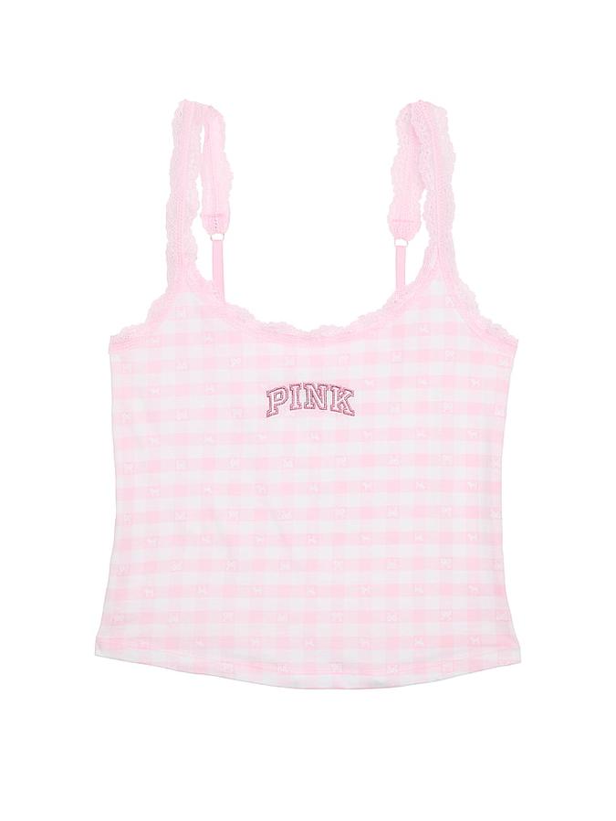 PINK x LoveShackFancy Cotton Cami image number 2