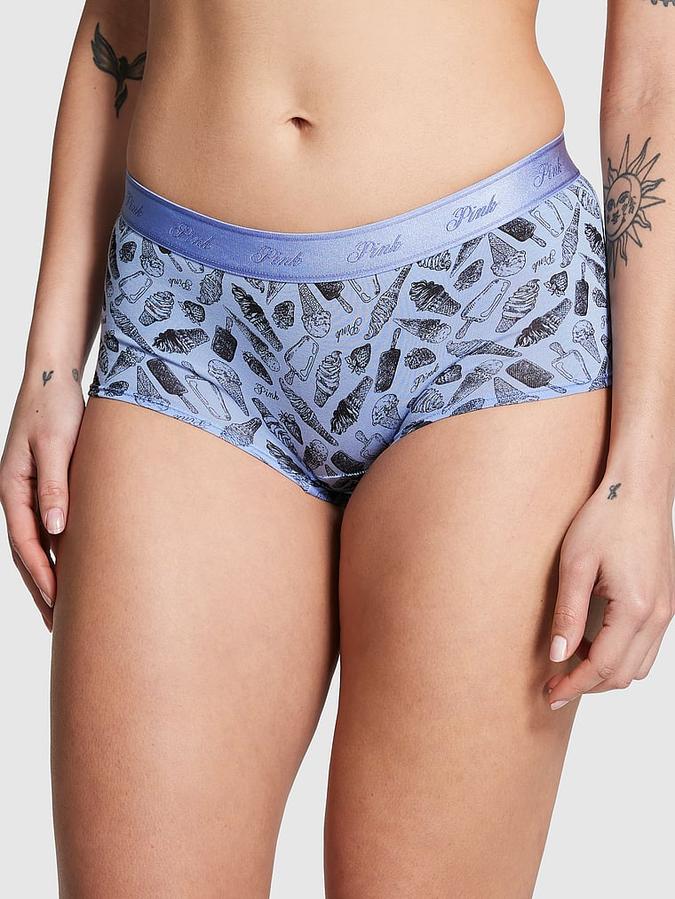 Logo Cotton Boyshort Panty image number 0