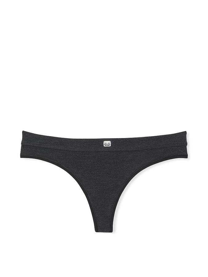 Logo Cotton Thong Panty image number 0