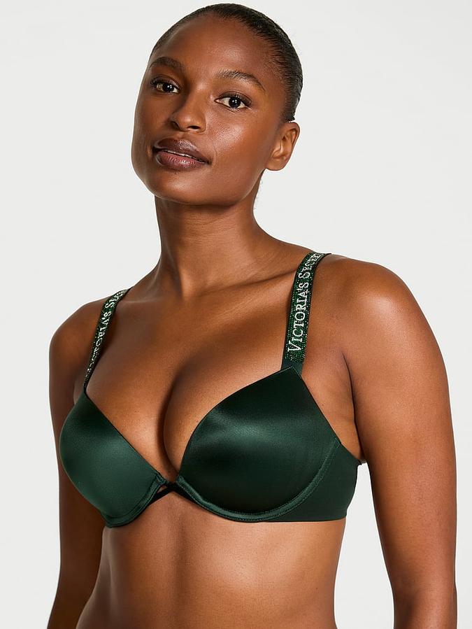 Bombshell Logo Shine Strap Add-2-Cups Push-Up Bra