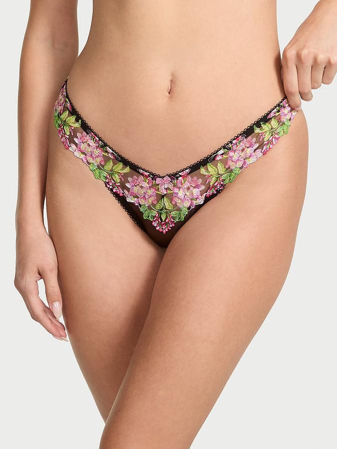 Wisteria Embroidery Brazilian Panty image number 0