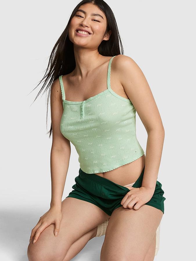 Pointelle Henley Cami image number 0