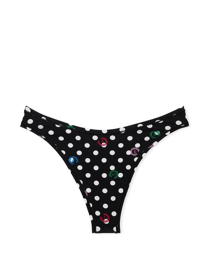 Cotton High-Leg Thong Panty