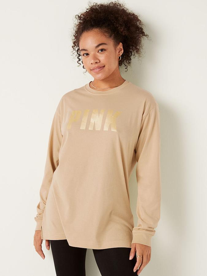 Cotton Long-Sleeve Campus T-Shirt image number 0
