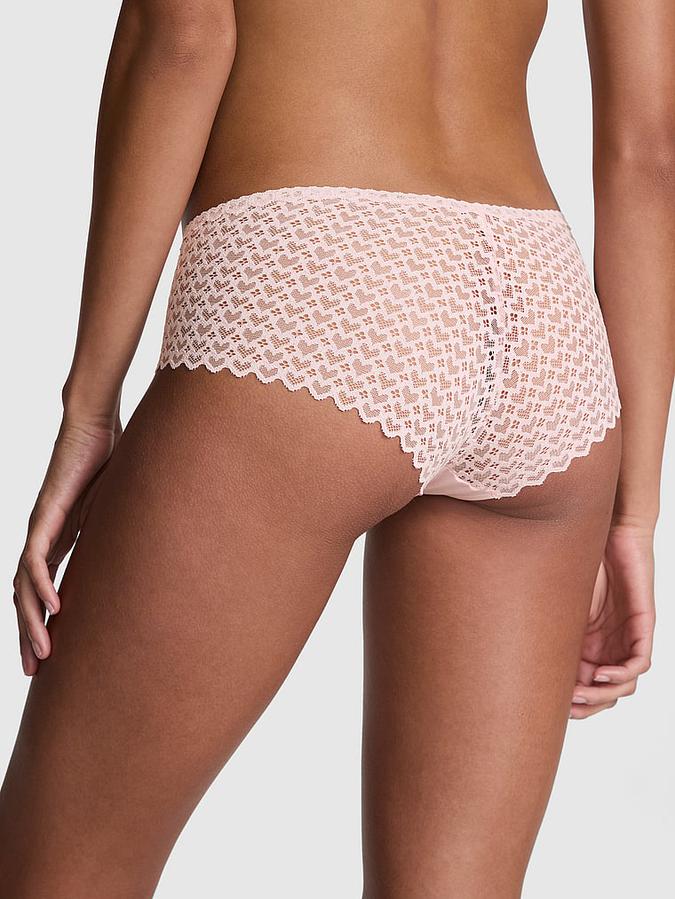 No-Show Heart Lace Hiphugger Panty image number 1