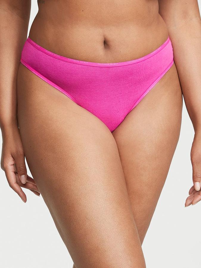 Mini Logo Cotton Thong Panty image number 0