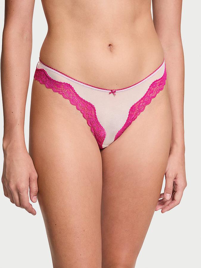 Tease High-Leg Scoop Thong Panty