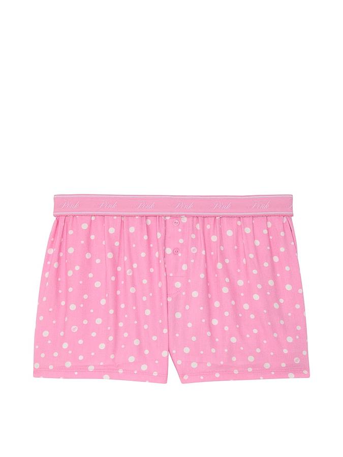 Flannel Boxy Pajama Shorts image number 2