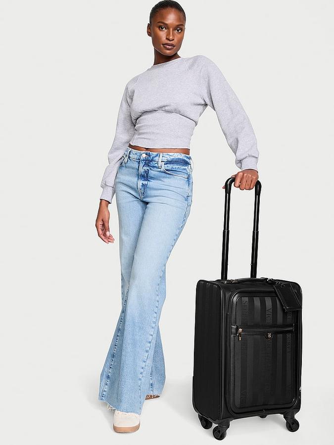 Victoria's Secret Carry-On Luggage black image number 2