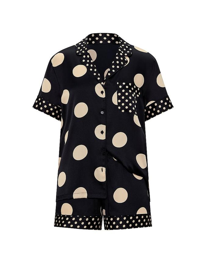 Signature Satin Short Pajama Set image number 2