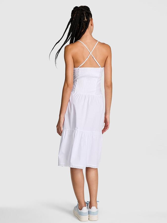 Prairie Poplin Midi Dress image number 1