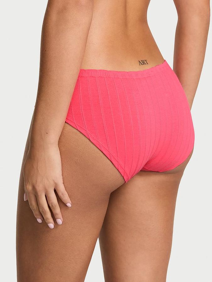 Seamless Cotton Rib Hiphugger Panty