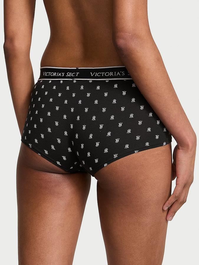 Logo Cotton Boyshort Panty image number 1