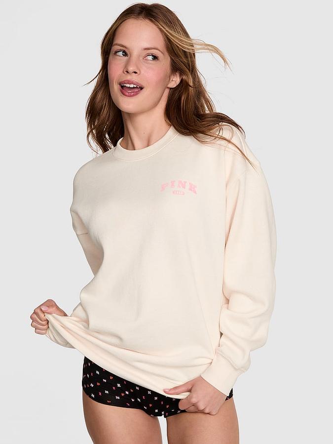 Ivy Fleece Oversized Crew Sweatshirt