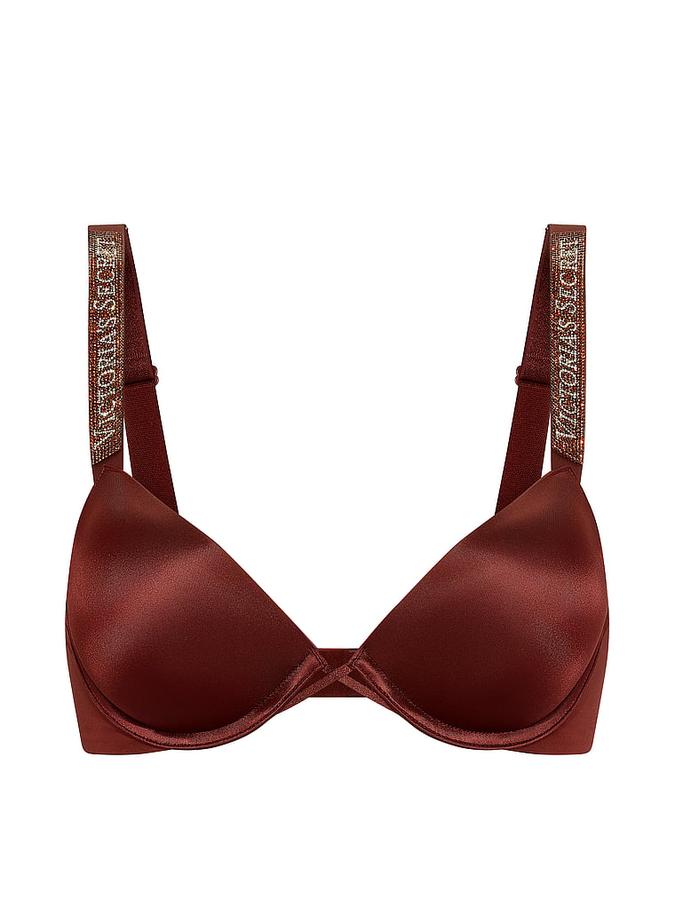 Logo Shine Strap Push-Up Bra image number 2