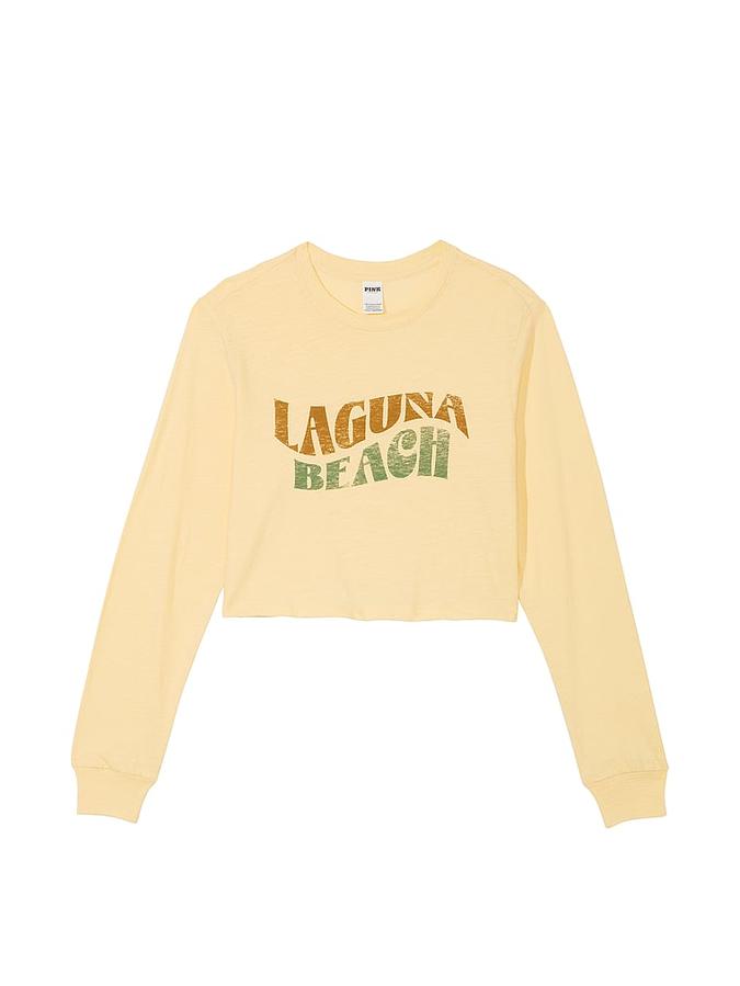 Premium Cotton Cropped Long-Sleeve T-Shirt image number 2