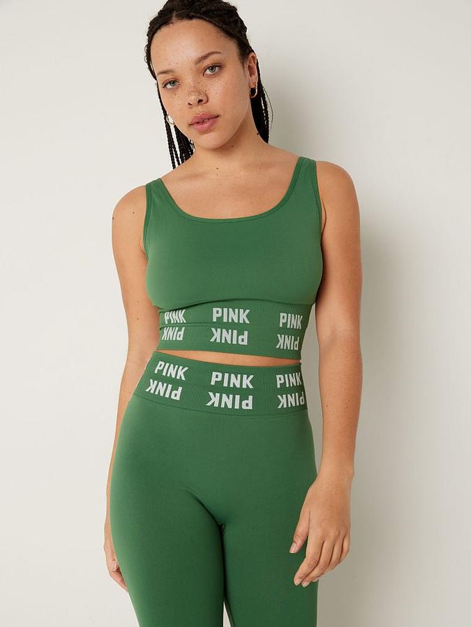 Seamless Scoop Neck Sports Bra image number 0