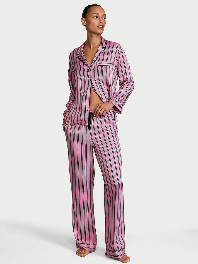 Signature Satin Long Pajama Set