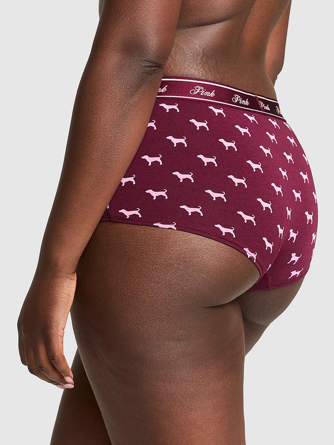 Logo Cotton Shine Boyshort Panty image number 1