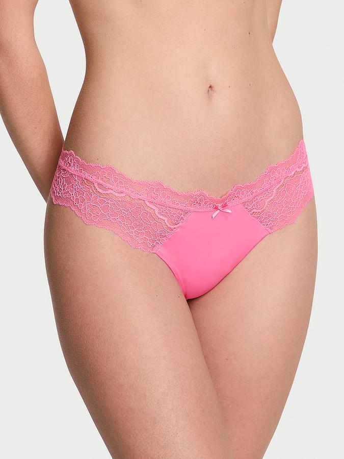 Lace-Trim Thong Panty