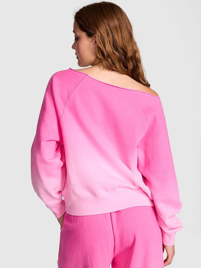 Ivy Fleece Off-The-Shoulder Sweatshirt