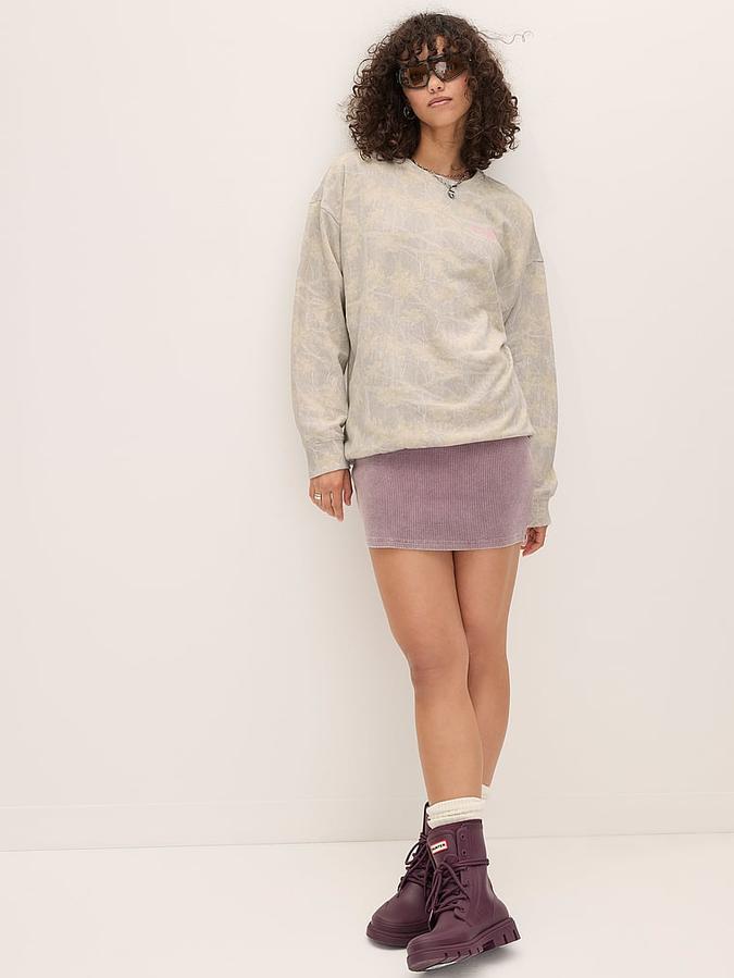 Ivy Fleece Oversized Crew Sweatshirt image number 3