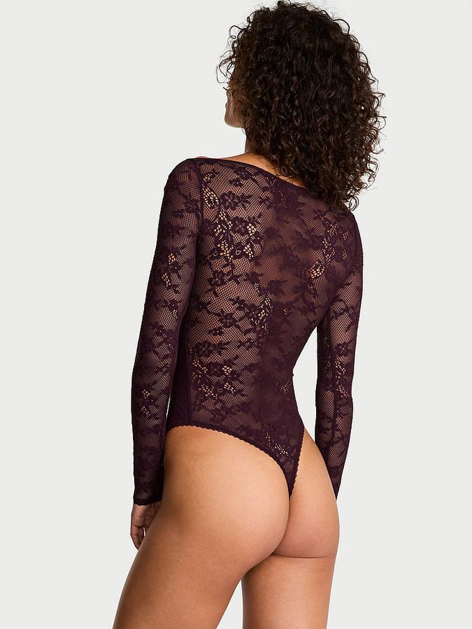 Lace Long-Sleeve Bodysuit