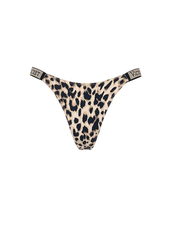 Logo Shine Strap Thong Panty image number 2