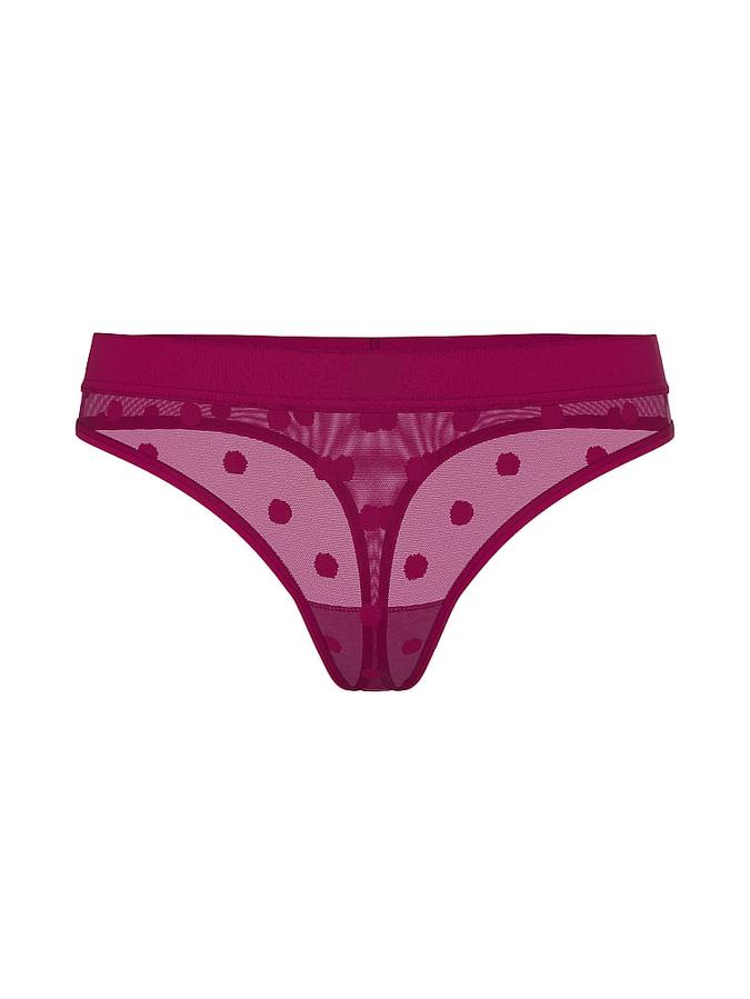 Sheer Heritage Logo Thong Panty image number 2