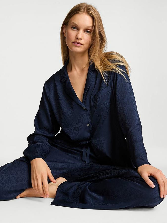 Signature Satin Long Pajama Set