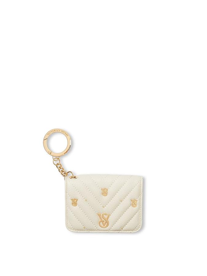 The Victoria Flap Card Case Keychain white image number 0