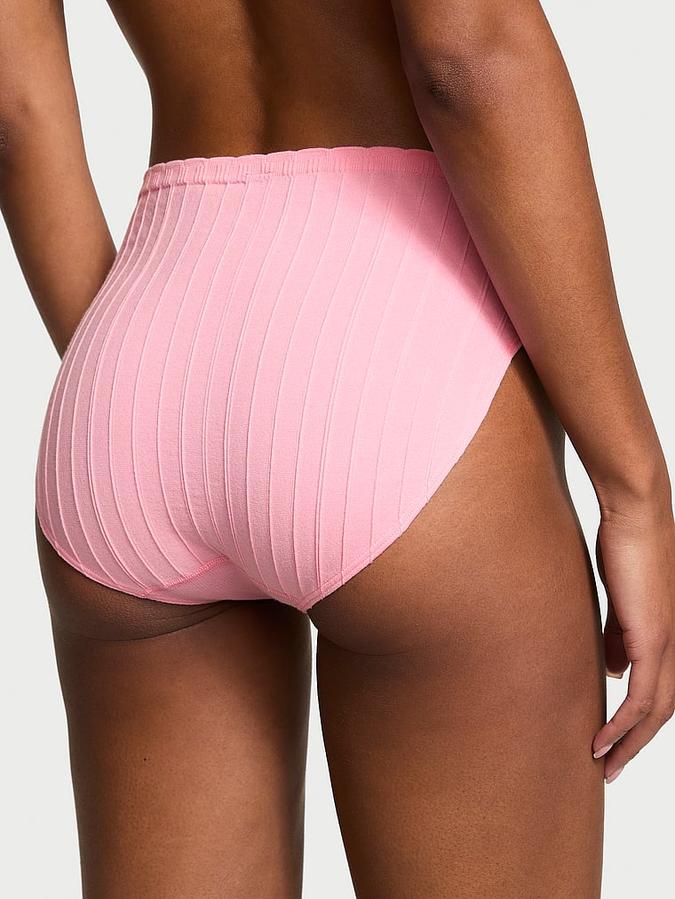 Stretch Cotton Rib Brief Panty image number 1