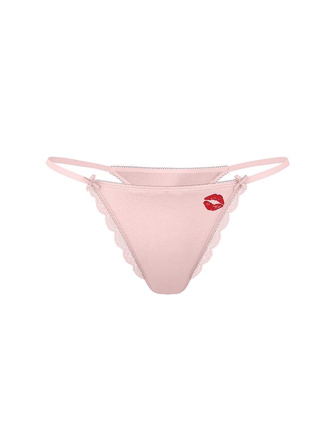 Tease Satin Kiss High-Leg Thong Panty image number 2