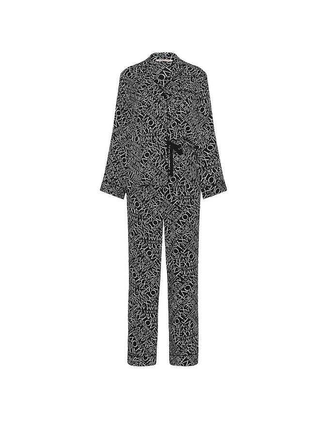 Signature Satin Long Pajama Set image number 2