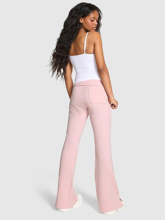 Ivy Fleece Foldover Flare Sweatpants image number 1