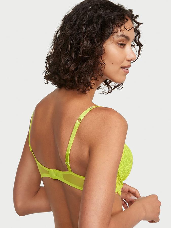 Shine Strap Lace Push-Up Bra image number 1