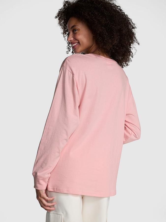 Campus Cotton Long-Sleeve Tee image number 1