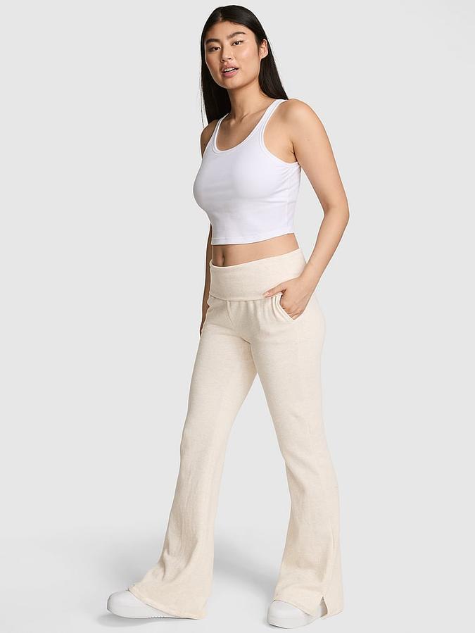 Ivy Fleece Foldover Flare Sweatpants image number 0