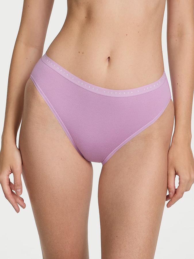 Stretch Cotton High-Leg Brief Panty image number 0