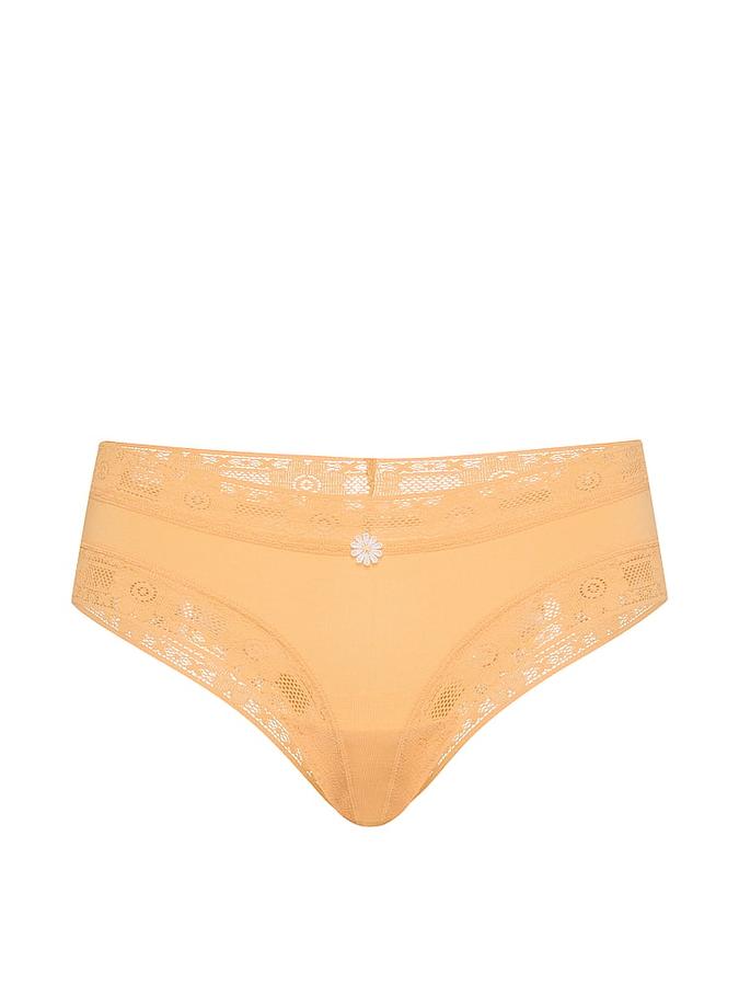 Cotton Lace-Trim Cheeky Panty image number 2