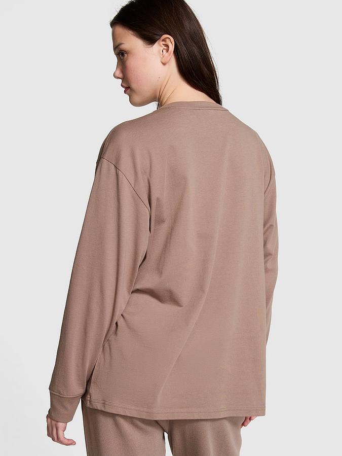 Campus Cotton Long-Sleeve Tee image number 1